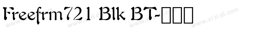 Freefrm721 Blk BT字体转换